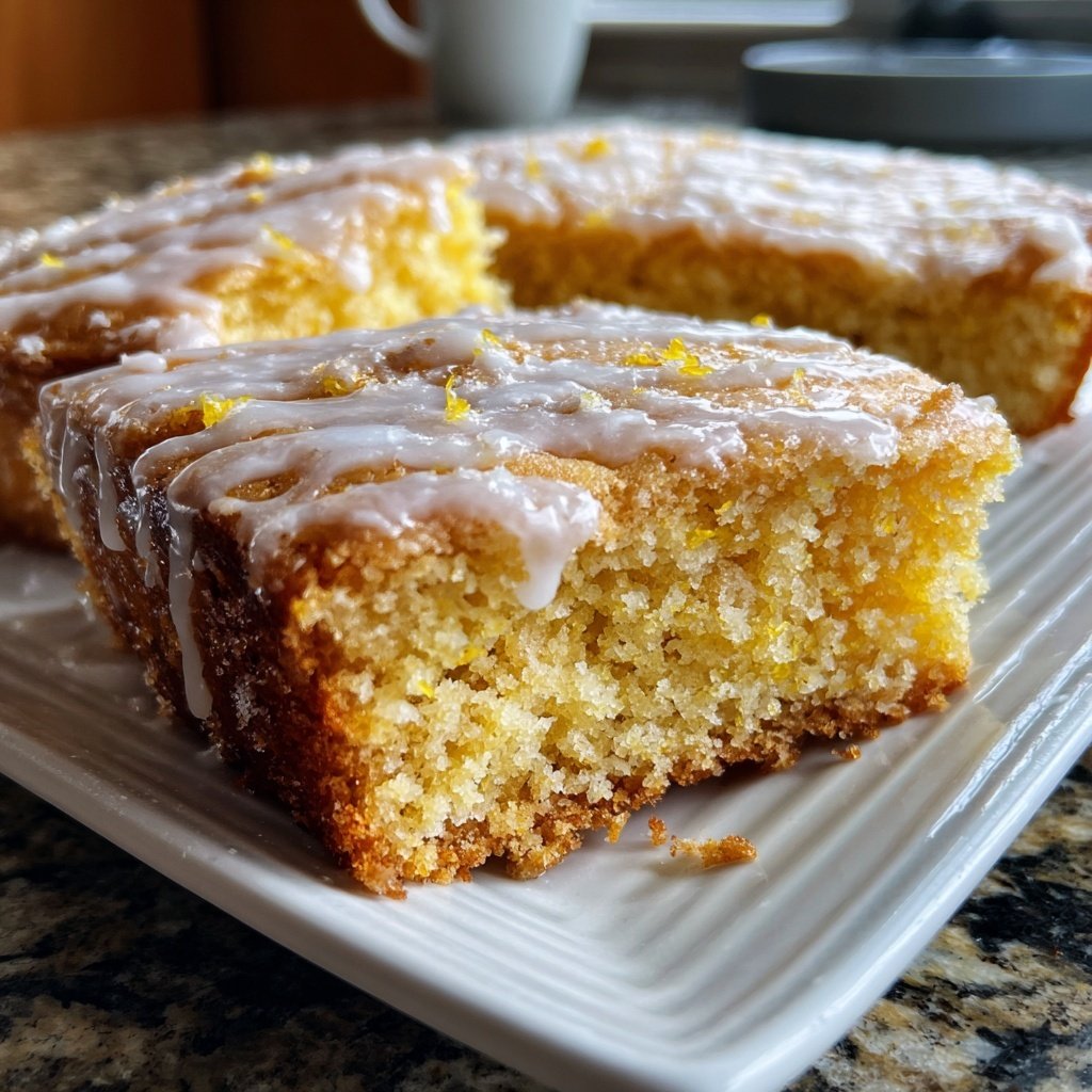 Zitronenkuchen saftig vom Blech