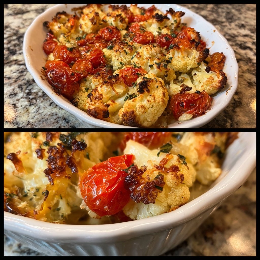 Blumenkohl mit Ofentomaten
