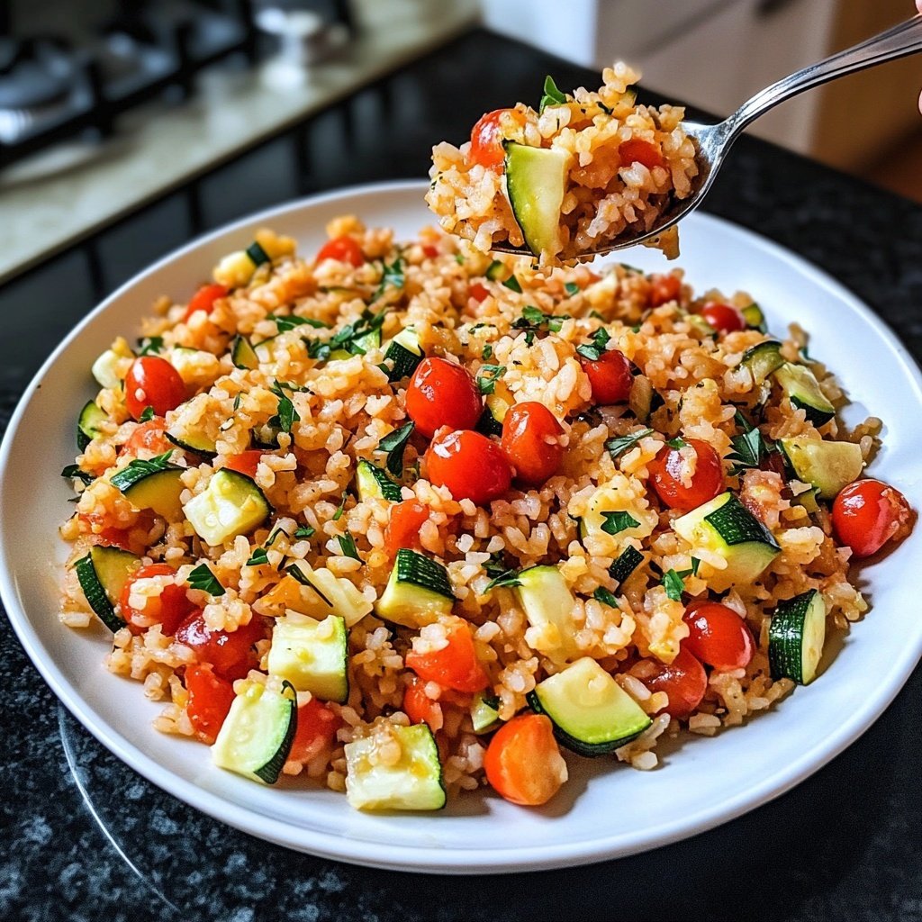 Zucchini-Tomaten-Reis