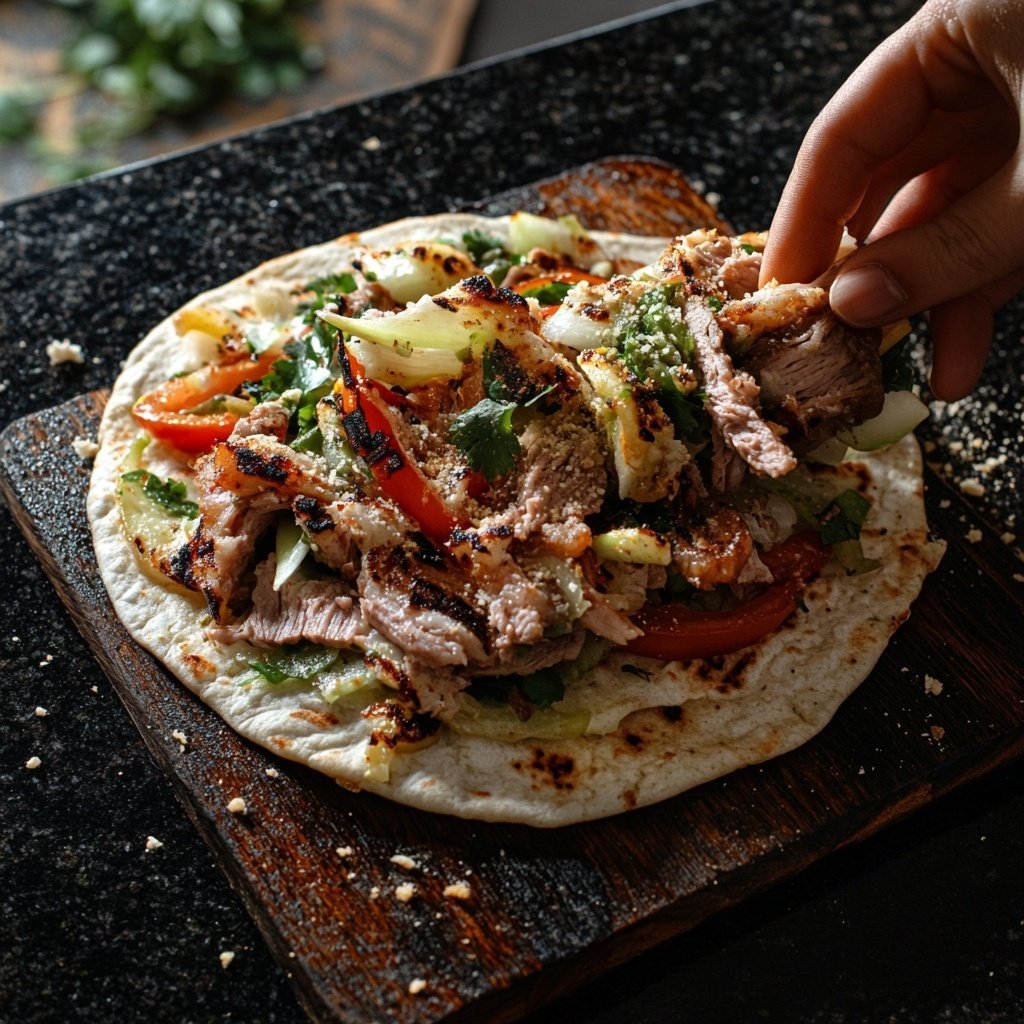 Klassischer Döner Kebab wie vom Imbiss