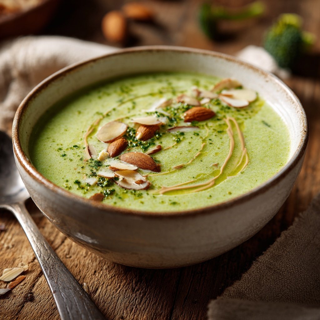Brokkoli Suppe Mit Mandelmus