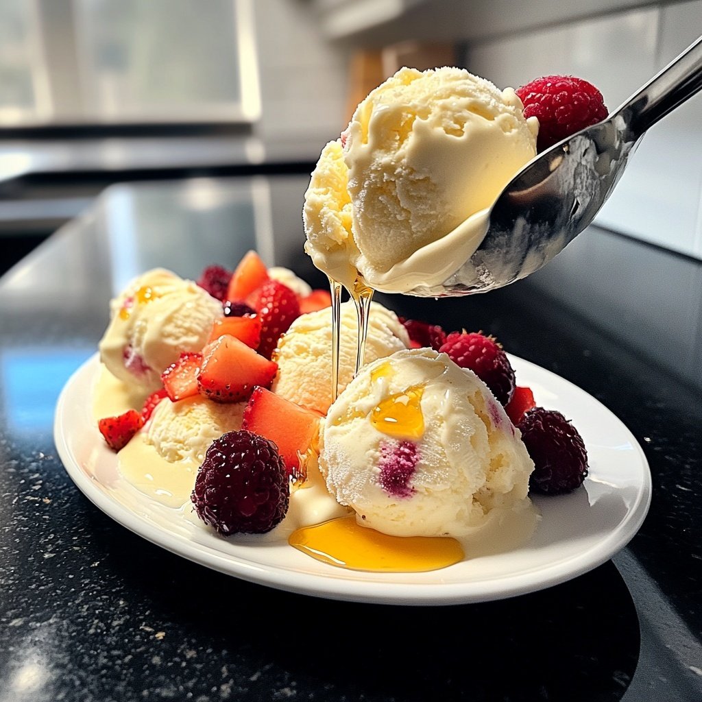 Joghurt-Eis ohne Eismaschine