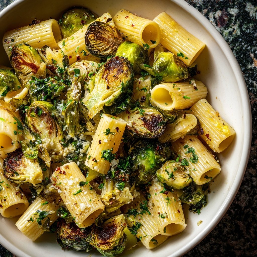 Rigatoni mit Rosenkohl