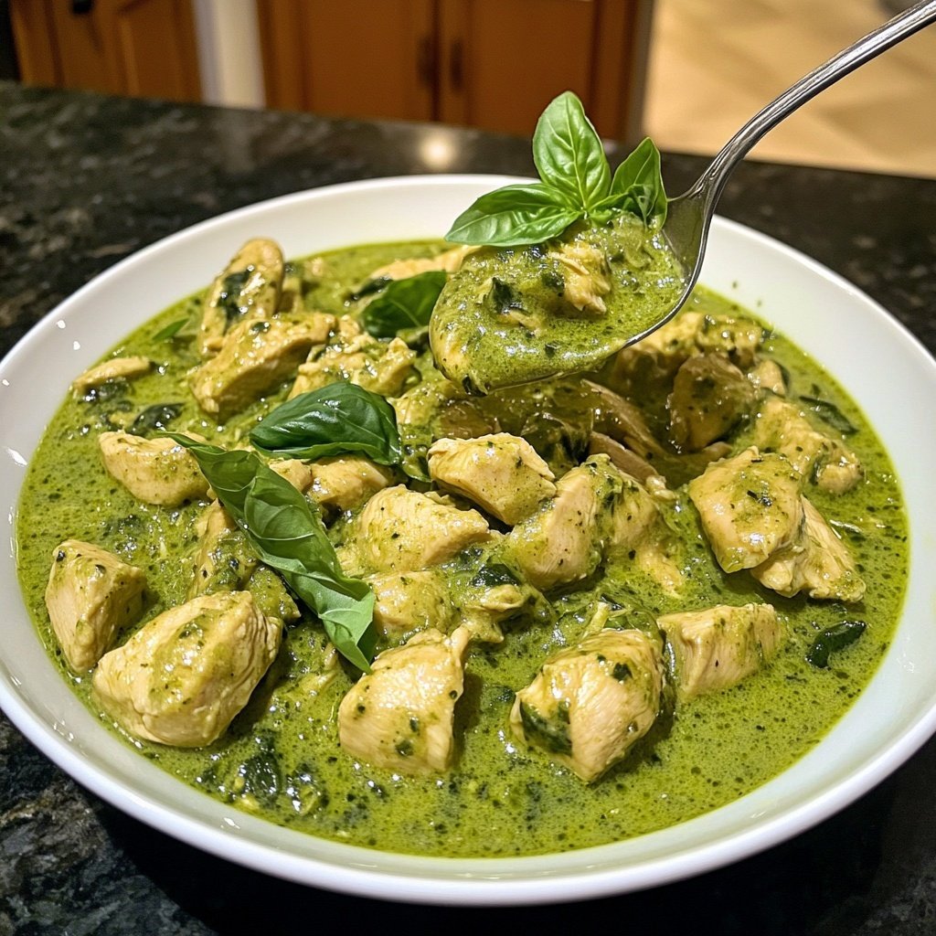 Thailändisches Grünes Curry mit Hähnchen