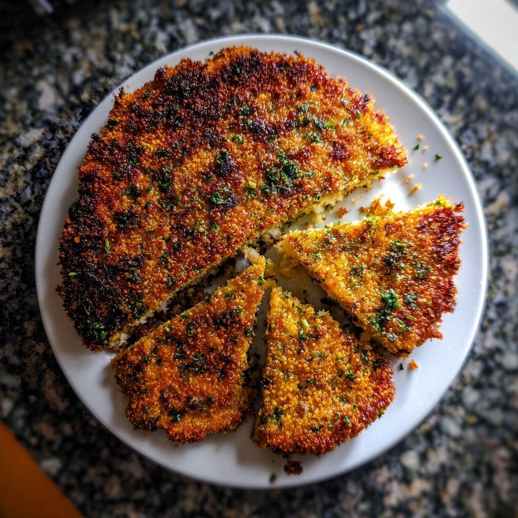 Blumenkohl Schnitzel Mit Kräuter Panade